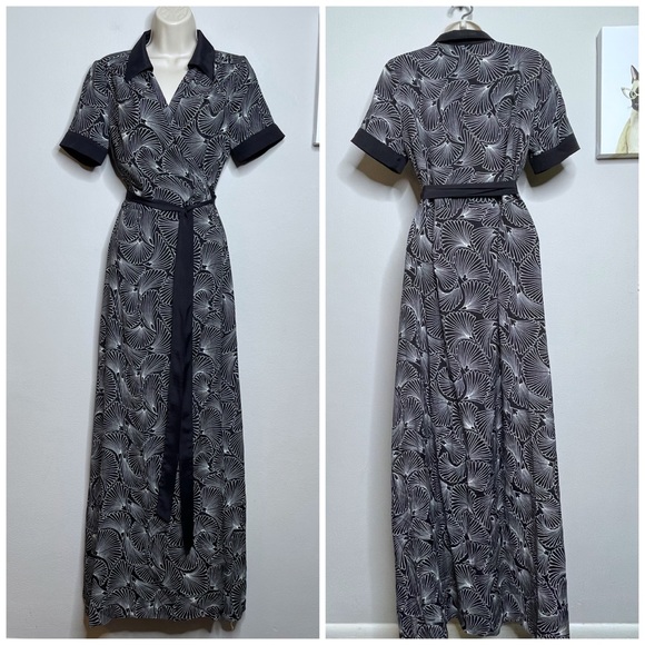 Modcloth Dresses & Skirts - ModCloth The Bohemian Wrapsody Black & White Maxi Dress Size Medium